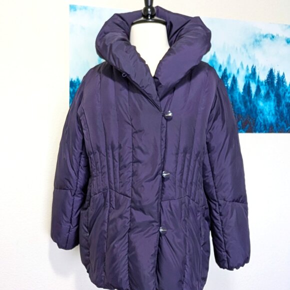 Winter! Luxe Shawl Collar Down Puffer - Picture 1 of 8